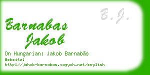 barnabas jakob business card